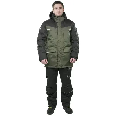 Парка мужская зимняя Brodeks KW 205, хаки/черный