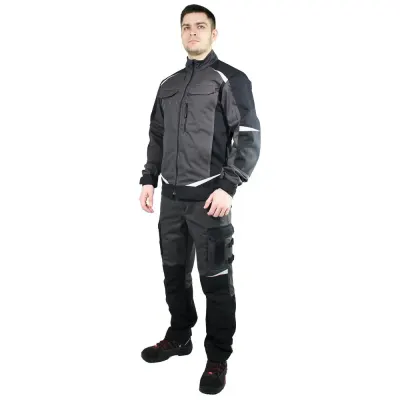 Брюки мужские летние Brodeks KS 302 C, серый (100% хлопок!)