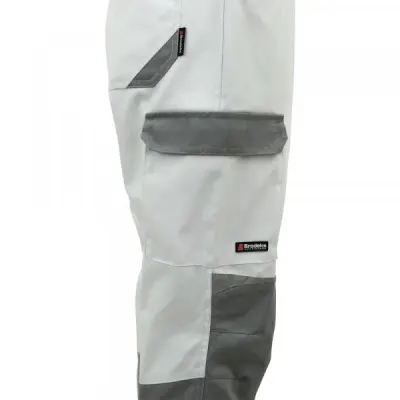 Женский рабочий костюм Brodeks KS 228 + KS 328, белый/серый