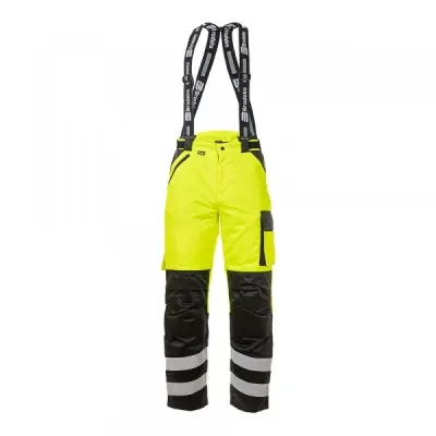 Зимние сигнальные брюки Brodeks KW 308, черный/желтый
