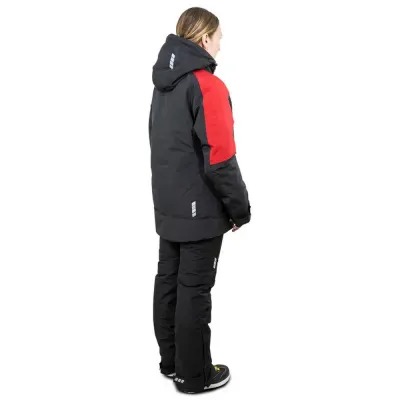 Зимний женский костюм Brodeks KW 208, чёрный/красный + KW 405