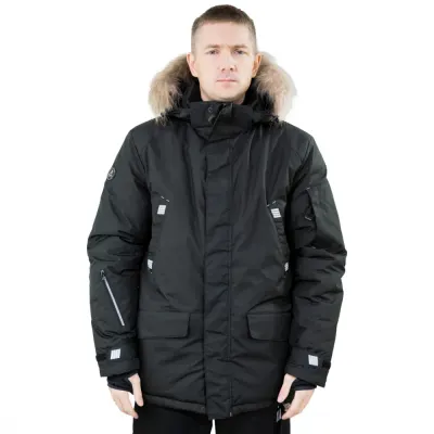 Куртка - парка мужская зимняя Brodeks KW 204 PLUS, черный