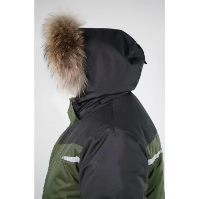 Парка мужская зимняя Brodeks KW 205 PLUS, хаки/черный