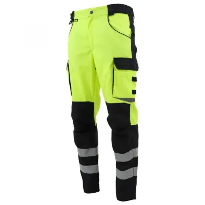 Сигнальные брюки Brodeks KS 309, желтый/черный