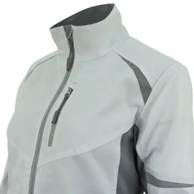 Женский рабочий костюм Brodeks KS 228 + KS 328, белый/серый