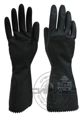 Перчатки "КЩС-2-SP" р.S,M,L,XL (латекс, толщ.0,35мм,дл.300мм.)