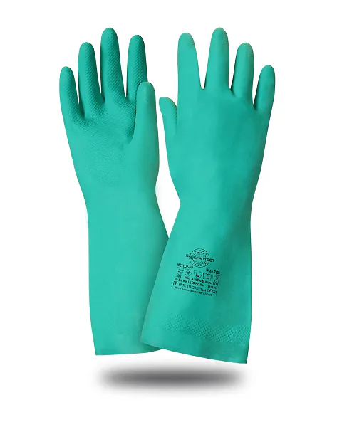 Перчатки МЕТЕОР-SP Safeprotect® (нитрил, хлопк.слой, толщ.0,38 мм, дл.320мм)