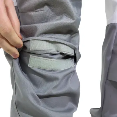Брюки мужские летние Brodeks KS 302, белый/серый