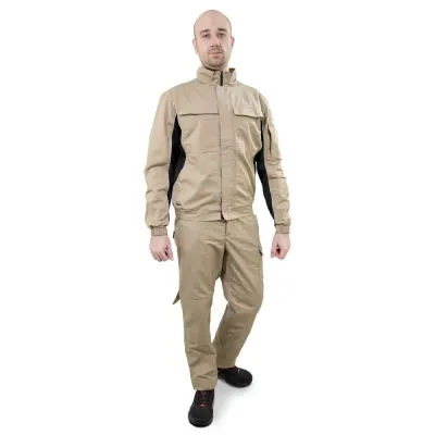 Брюки мужские летние Brodeks KS 301, бежевый