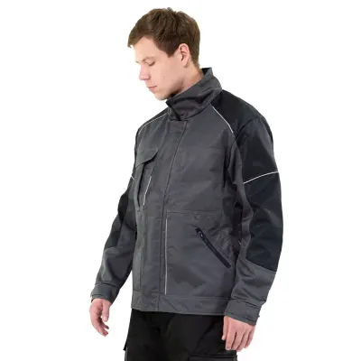 Куртка мужская летняя Brodeks KS 203, серый/черный