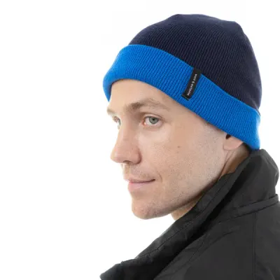Шапка Brodeks Bicolor, синий / синий