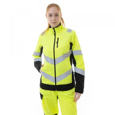 Женский рабочий костюм Brodeks KS 229 + KS 319, желтый/черный