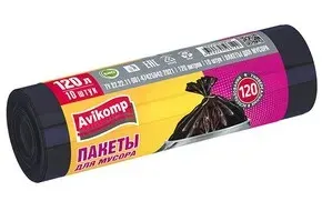Мешочки для мусора 120л. 10шт.