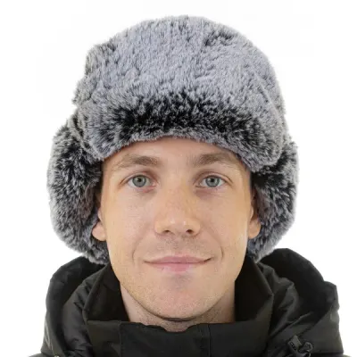 Шапка-ушанка Brodeks KM 109, черная