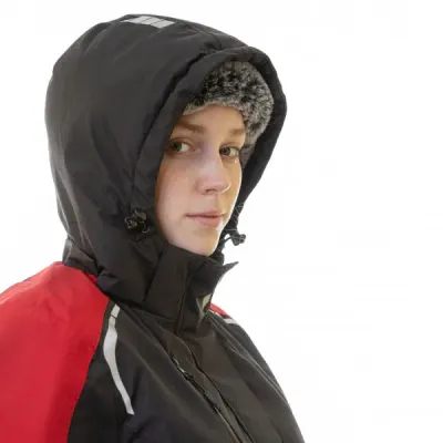 Куртка женская зимняя Brodeks KW 208, черный/красный