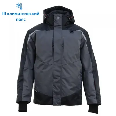 Зимняя рабочая куртка KW 231, серый/черный