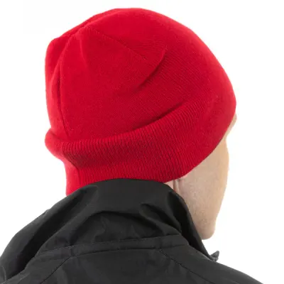 Шапка Brodeks Bicolor, красный / черный