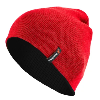 Шапка Brodeks Bicolor, красный / черный
