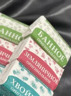 Мыло туалетное "Банное", 180 грамм ННовг 180/36
