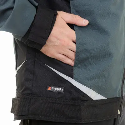Куртка мужская летняя Brodeks KS 202, хвойный/черный