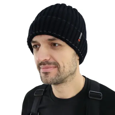 Шапка Brodeks Fleece Lining, темно-синий