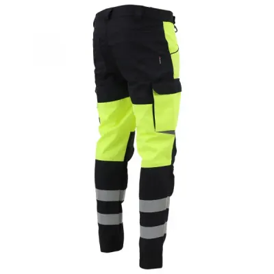 Сигнальные брюки Brodeks KS 309, желтый/черный