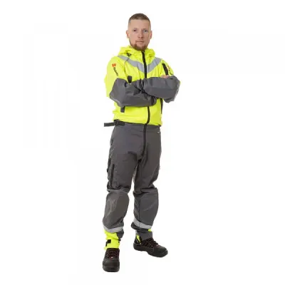 Комбинезон BRODEKS KS 503, желтый/серый