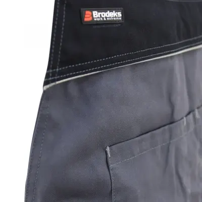 Полукомбинезон мужской летний Brodeks KS 402, серый/черный