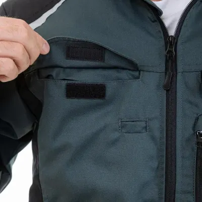 Куртка мужская летняя Brodeks KS 202, хвойный/черный