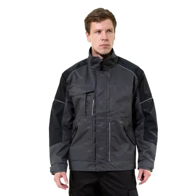 Куртка мужская летняя Brodeks KS 203, серый/черный
