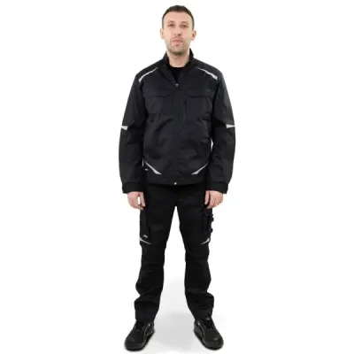 Летний рабочий костюм Brodeks KS 202, черный + KS 302, черный