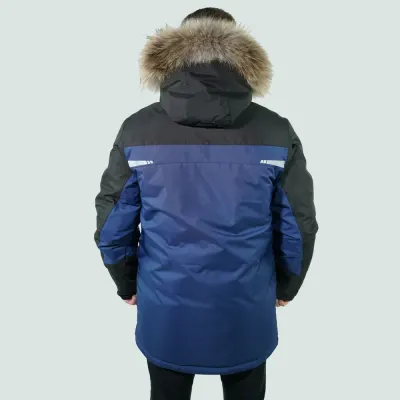 Парка мужская зимняя Brodeks KW 205 PLUS, синий/черный