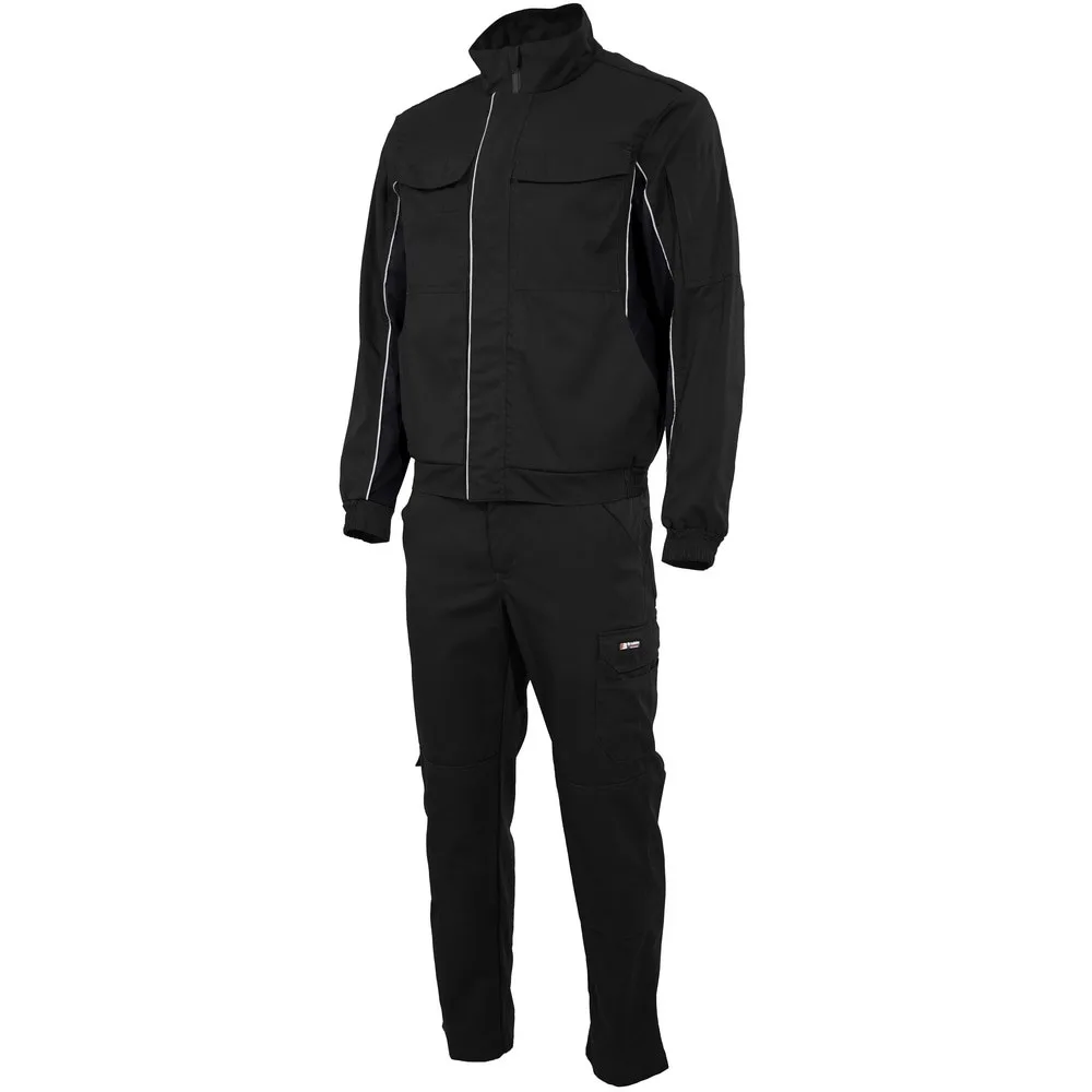 Летний рабочий костюм Brodeks KS 201, черный + KS 301