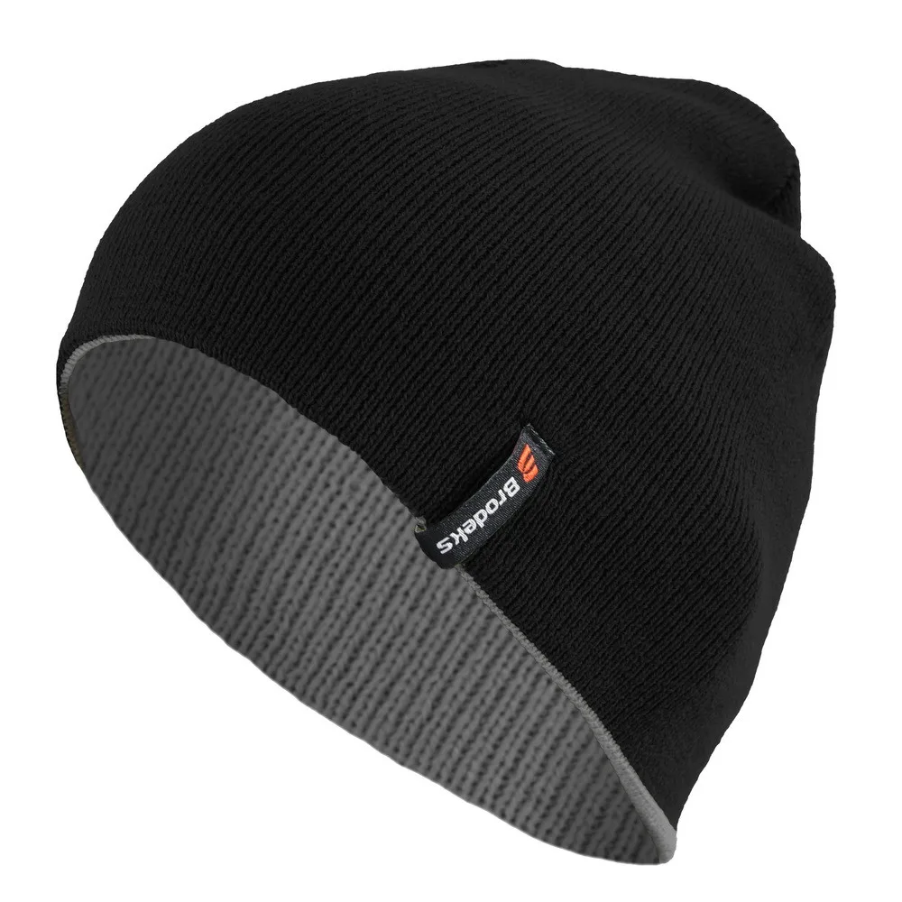 Шапка Brodeks Bicolor, черный / серый
