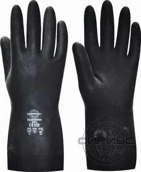 Перчатки "ТЕХНОПРЕН"  р.7 (S-new), 8(M), 9(L), 10(XL), 11(XXL) (неопрен, хлопковый слой, толщ.0,75мм,дл.330мм.)
