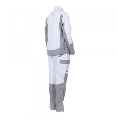 Женский рабочий костюм Brodeks KS 228 + KS 328, белый/серый