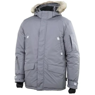 Куртка - парка мужская зимняя Brodeks KW 204 PLUS, серый