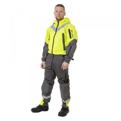 Комбинезон BRODEKS KS 503, желтый/серый