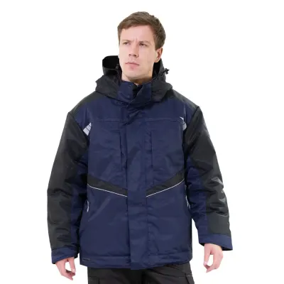 Зимний рабочий костюм Brodeks KW 206, синий/черный + KW 403