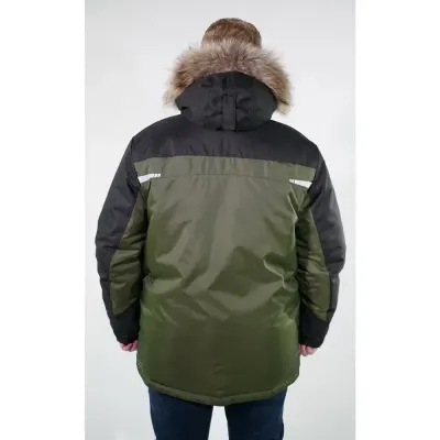 Парка мужская зимняя Brodeks KW 205 PLUS, хаки/черный
