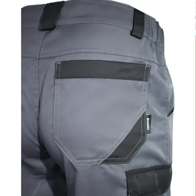 Брюки мужские летние Brodeks KS 302, серый/черный