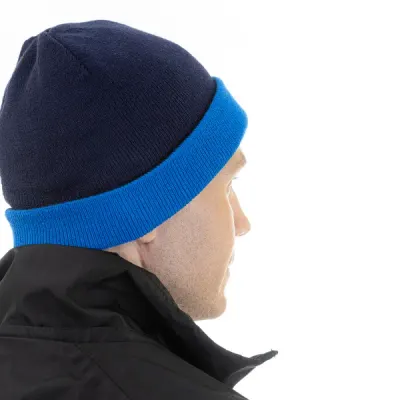 Шапка Brodeks Bicolor, синий / синий