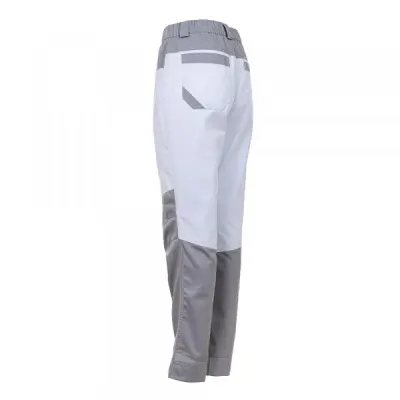 Брюки женские рабочие Brodeks KS 328, белый/серый