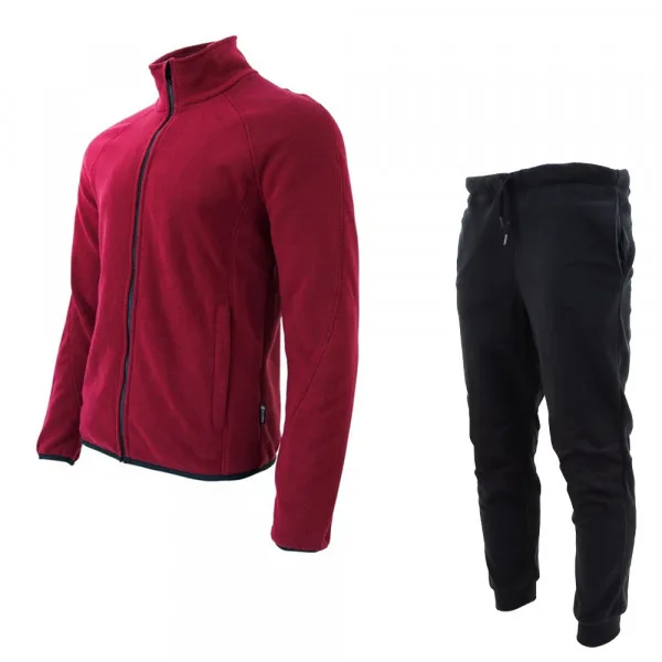 Костюм флисовый BRODEKS KS 211+KS 307 бордо/черный