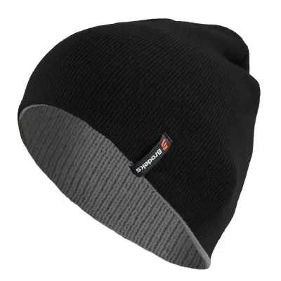 Шапка Brodeks Bicolor, черный / серый