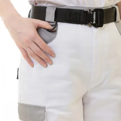 Брюки женские рабочие Brodeks KS 328, белый/серый