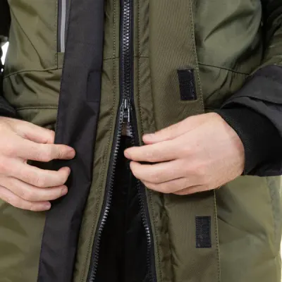 Зимний рабочий костюм Brodeks KW215 + KW306, хаки/черный