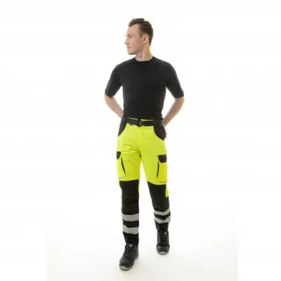 Сигнальные брюки Brodeks KS 309, желтый/черный
