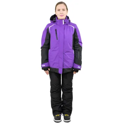 Зимний женский костюм Brodeks KW 208, сиреневый/чёрный + KW 405