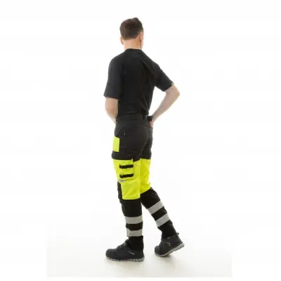 Сигнальные брюки Brodeks KS 309, желтый/черный